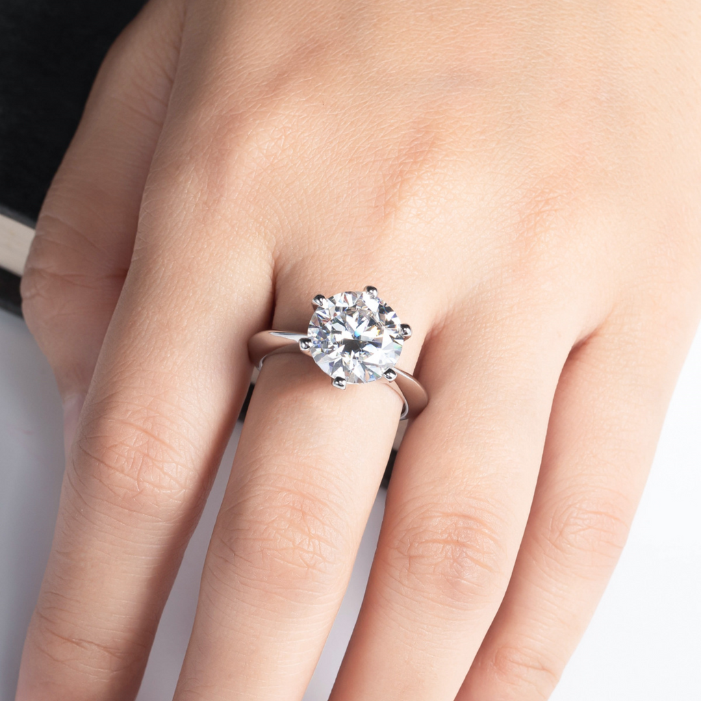 ETERNAL SIX-PRONG RING – CRAFTED IN STERLING SILVER WITH ETERNAGOLD™