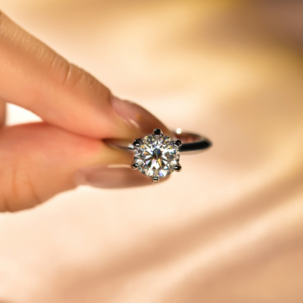 ETERNAL SIX-PRONG RING – CRAFTED IN STERLING SILVER WITH ETERNAGOLD™