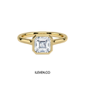 ASSCHER GLOW RING – CRAFTED IN STERLING SILVER WITH ETERNAGOLD™