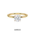 PURE AURA SOLITAIRE – CRAFTED IN STERLING SILVER WITH ETERNAGOLD™