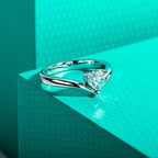 HEART CROWN MOISSANITE RING – CRAFTED IN STERLING SILVER WITH ETERNAGOLD™
