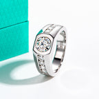 NHẪN MOISSANITE CỔ ĐIỂN RỰC RỠ – ĐƯỢC CHẾ TẠO BẠC STERLING VỚI ETERNAGOLD™