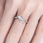 TWIN HEART PROMISE RING – CRAFTED IN STERLING SILVER WITH ETERNAGOLD™