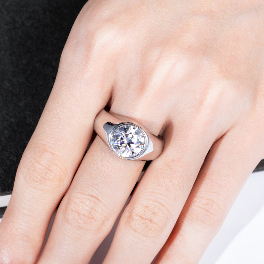 NHẪN AURORA SOLITAIRE – ĐƯỢC CHẾ TẠO BẠC STERLING VỚI ETERNAGOLD™