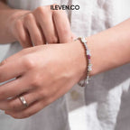 BUTTERFLY RAINBOW TENNIS BRACELET –  CRAFTED IN STERLING SILVER WITH TRIPLESHIELD™