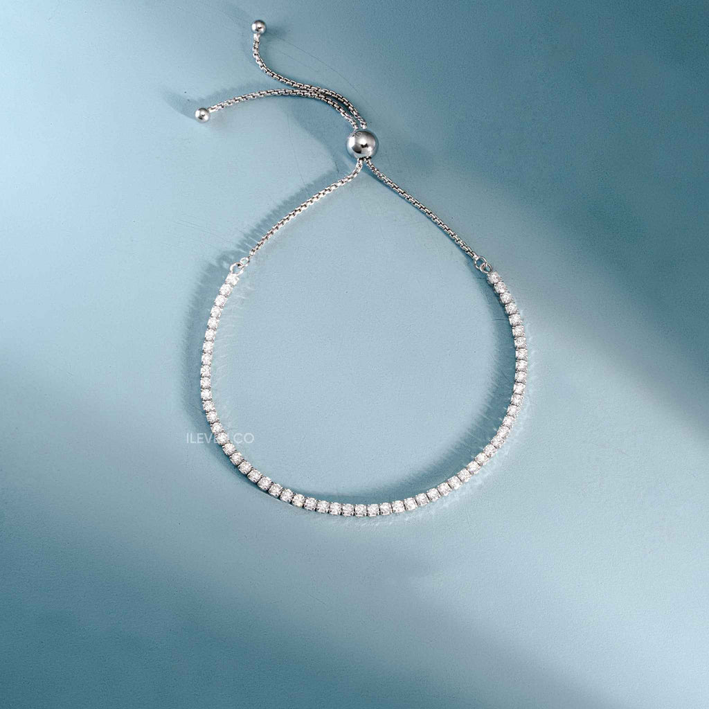 RADIANT SLIDER TENNIS BRACELET –  CRAFTED IN STERLING SILVER WITH TRIPLESHIELD™