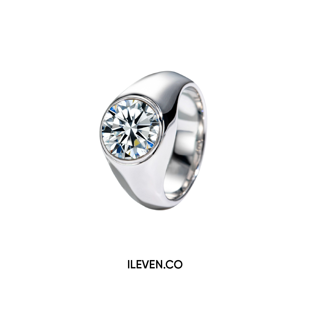 NHẪN AURORA SOLITAIRE – ĐƯỢC CHẾ TẠO BẠC STERLING VỚI ETERNAGOLD™