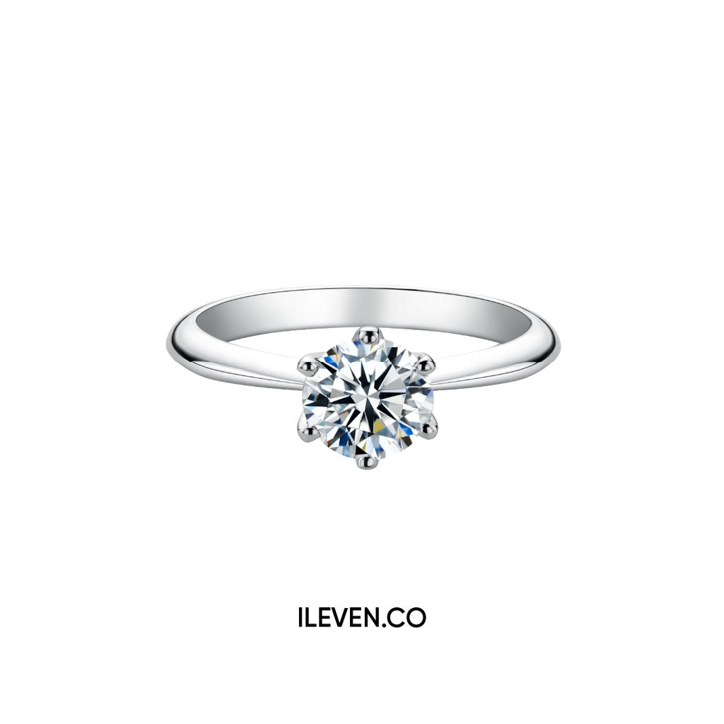 ETERNAL SIX-PRONG RING – CRAFTED IN STERLING SILVER WITH ETERNAGOLD™