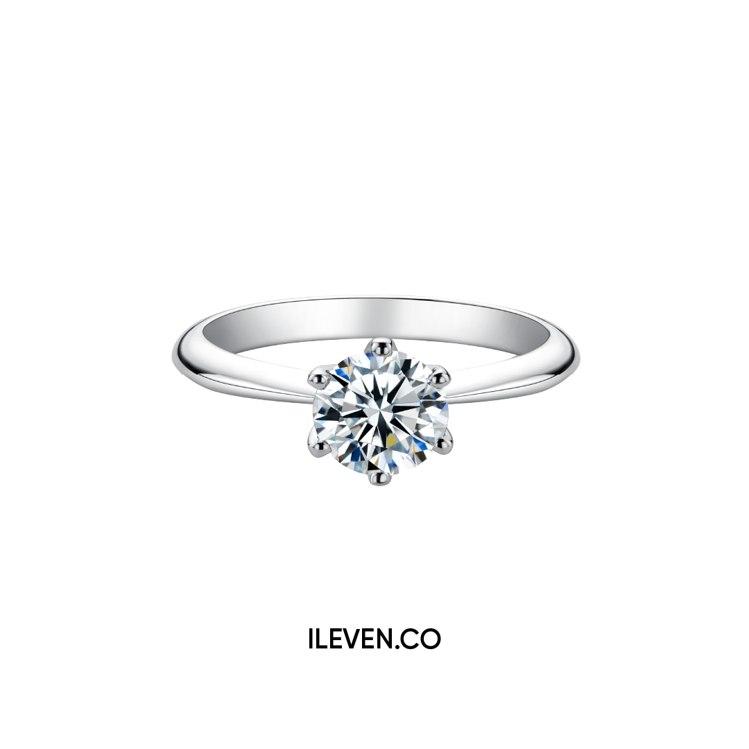 ETERNAL SIX-PRONG RING – CRAFTED IN STERLING SILVER WITH ETERNAGOLD™