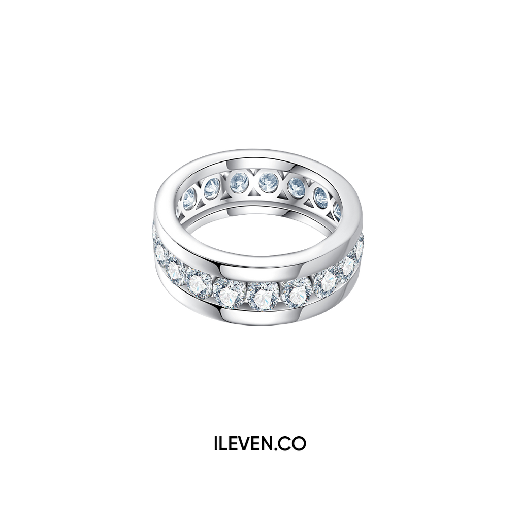 NHẪN ETERNA BAND MOISSANITE – ĐƯỢC CHẾ TẠO BẰNG BẠC STERLING VỚI ETERNAGOLD™