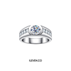 NHẪN MOISSANITE CỔ ĐIỂN RỰC RỠ – ĐƯỢC CHẾ TẠO BẠC STERLING VỚI ETERNAGOLD™