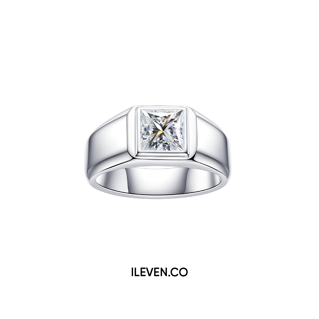 NHẪN MOISSANITE REGAL PRINCE – ĐƯỢC CHẾ TẠO BẠC STERLING VỚI ETERNAGOLD™