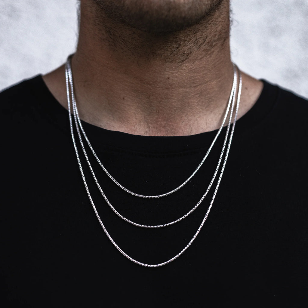 CLASSIC BOX CHAIN – CRAFTED IN STERLING SILVER WITH TRIPLESHIELD™