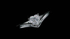 HEART CROWN MOISSANITE RING – CRAFTED IN STERLING SILVER WITH ETERNAGOLD™