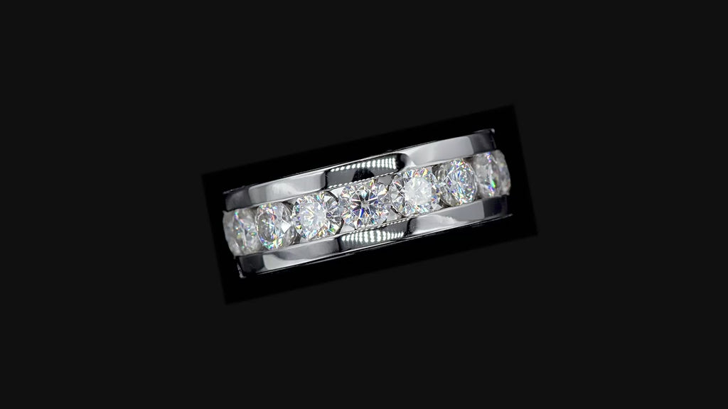 NHẪN ETERNA BAND MOISSANITE – ĐƯỢC CHẾ TẠO BẰNG BẠC STERLING VỚI ETERNAGOLD™
