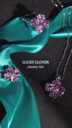 LUCKY CLOVER PINK SET – CRAFTED IN STERLING SILVER WITH TRIPLESHIELD™