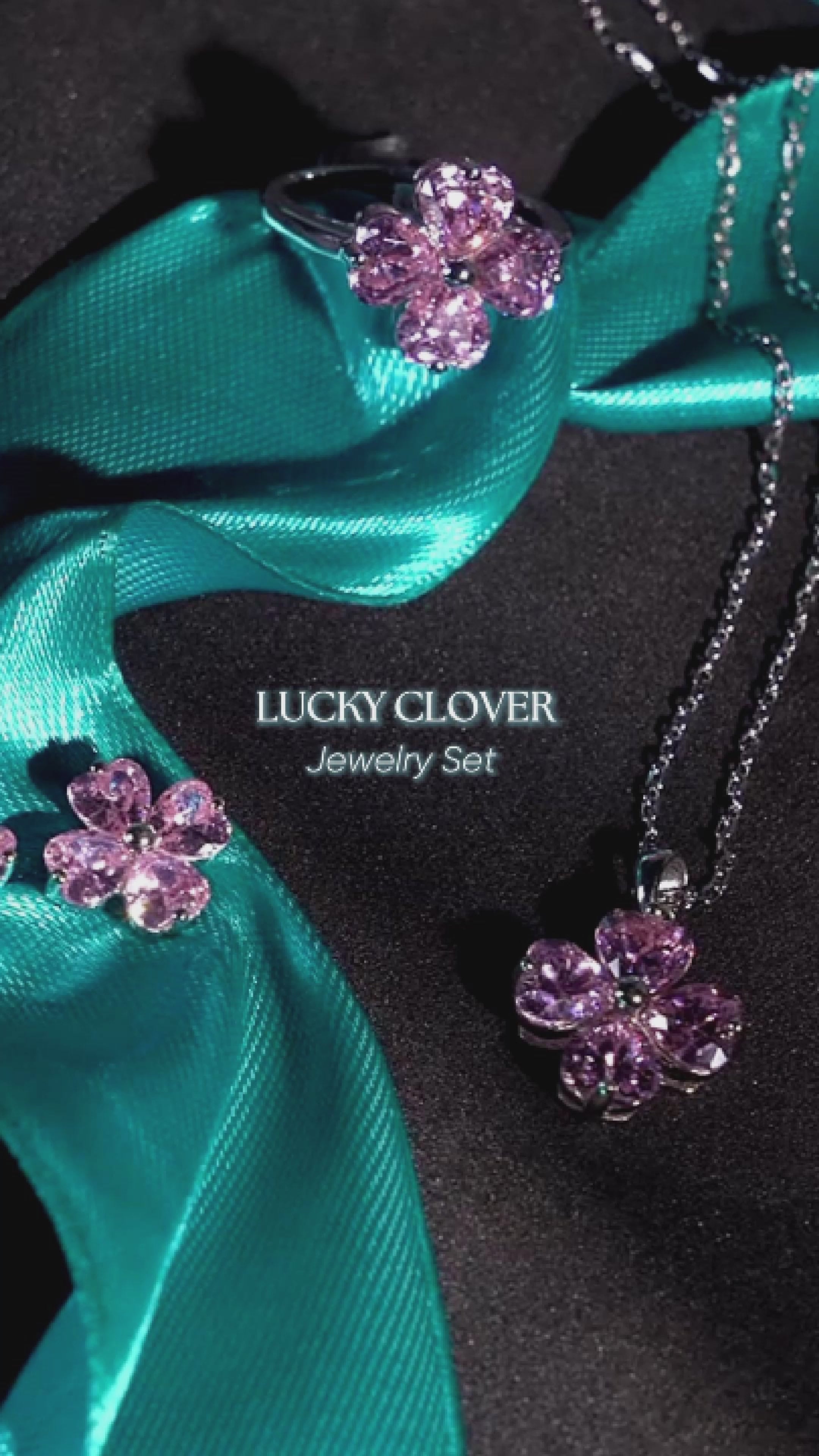 LUCKY CLOVER WHITE SET – CRAFTED IN STERLING SILVER WITH TRIPLESHIELD™