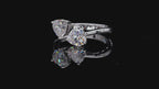 HEART DUO MOISSANITE RING – CRAFTED IN STERLING SILVER WITH ETERNAGOLD™