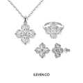 LUCKY CLOVER WHITE SET – CRAFTED IN STERLING SILVER WITH TRIPLESHIELD™