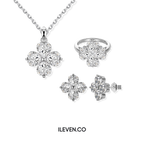 LUCKY CLOVER WHITE SET – CRAFTED IN STERLING SILVER WITH TRIPLESHIELD™